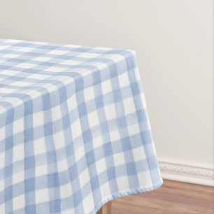 Watercolor Blue und White Gingham Wedding Tischdecke