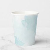 Watercolor Blue Wash Pappbecher (Links)
