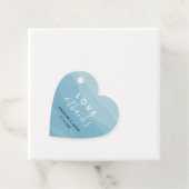 Watercolor Blue Wedding Vielen Dank Geschenkanhänger (Beispiel)