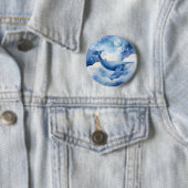 Watercolor Blue Whale Traum Button (Beispiel)