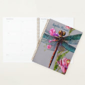 Watercolor Blue Wing Dragonfly Personalize Planer (Anzeige)
