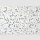 Watercolor Blueberry Floral Pattern Tissue Paper Seidenpapier (Vorderseite)