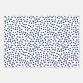 Watercolor Blueberry Muster Wrapping Paper Sheets Geschenkpapier Set (Vorderseite 2)