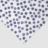 Watercolor Blueberry Pattern Tissue Paper Seidenpapier (Ausschnitt)