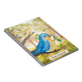 Watercolor Bluebird Journal Notizblock (Rechte Seite)