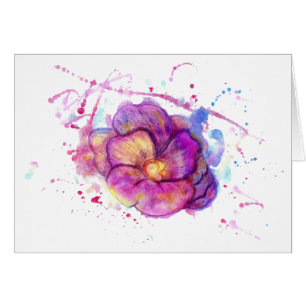Watercolor-Blume