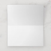 Watercolor Blume Double xi Chinese Hochzeitsrahmen Platzkarte (Innenseite Aufgefaltet)