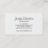 Watercolor Blume elegant boho beruflich Visitenkarte (Rückseite)