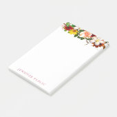 Watercolor-Blume für kreative Blumenmuster Moderne Post-it Klebezettel (angewinkelt)