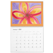 Watercolor-Blumen 2016 Kalender (Jan 2027)