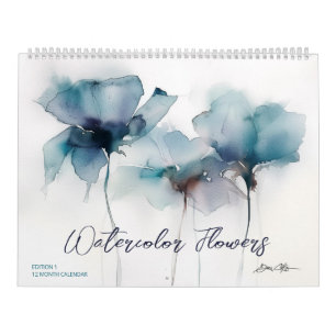 Watercolor Blumen: Ausgabe 1 Kalender