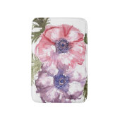 Watercolor-Blumen Badematte (Vorderseite Vertikal)