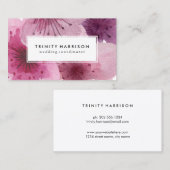 Watercolor-Blumen | BlumenBoho Visitenkarte (Vorne/Hinten)