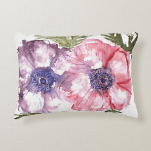 Watercolor-Blumen Dekokissen