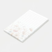 Watercolor Blumen Design 3M Post-it® Notizen (angewinkelt)