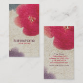 Watercolor-Blumen-Geschäfts-Karte Visitenkarte (Vorne/Hinten)