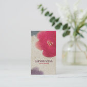 Watercolor-Blumen-Geschäfts-Karte Visitenkarte (Stehend Vorderseite)