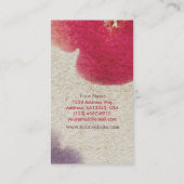 Watercolor-Blumen-Geschäfts-Karte Visitenkarte (Rückseite)