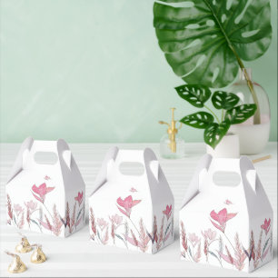 Watercolor-Blumen-Geschenkboxen – Elegante Blüten Geschenkschachtel