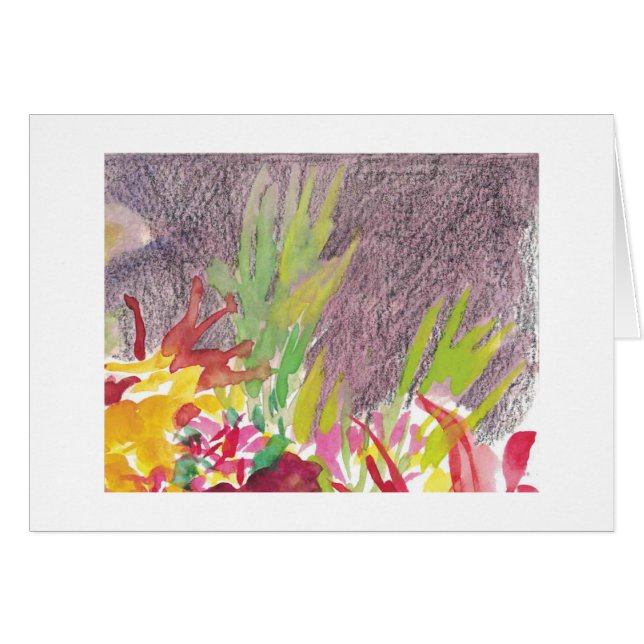 Watercolor-Blumen II (Vorderseite (Horizontal))