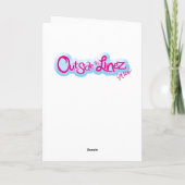 Watercolor-Blumen in den Vasen Karte (Rückseite)