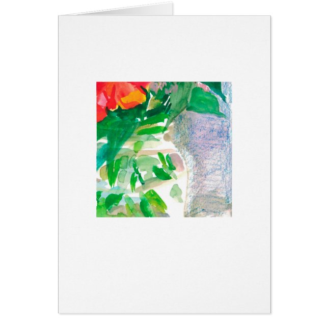 Watercolor-Blumen in einem Glas (Vorne)