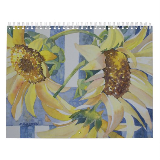Watercolor-Blumen-Kalender Kalender (Titelbild)