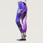Watercolor-Blumen-kundenspezifische dekorative Leggings (Links)