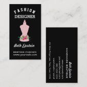 Watercolor-Blumen-Mode-Illustrations-Mannequin Visitenkarte (Vorne/Hinten)