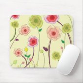 Watercolor-Blumen Mousepad (Mit Mouse)