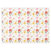 Watercolor-Blumen Tischdecke (Vorderseite (Horizontal))