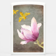 Watercolor-Blumen-u. Goldbienen