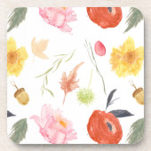 Watercolor-Blumen Untersetzer (Vorderseite)