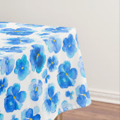 Watercolor BlumenBlumentischdecke blauen Pansy Tischdecke (Beispiel)