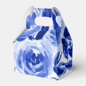 Watercolor-Blumenbrautjungfern-Gastgeschenk Geschenkschachtel (Rückseite)