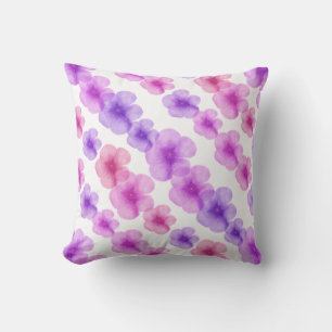 Watercolor-Blumenthrow-Kissen Kissen