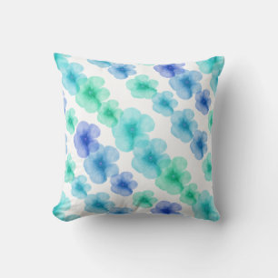 Watercolor-Blumenthrow-Kissen Kissen