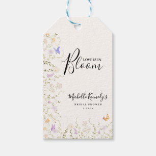 Watercolor Blumige Liebe Ist In Blüte Braut Dusche Geschenkanhänger