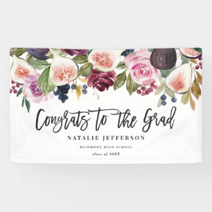 Watercolor Blütenblumen Graduiertenbanner Banner