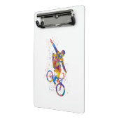 Watercolor bmx rider mini klemmbrett (Gewinkelt2)