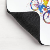Watercolor bmx rider mousepad (Ecke)