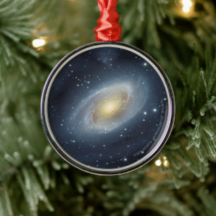 Watercolor-Bodes-Galaxie-Weihnachtsschmuck Ornament Aus Metall