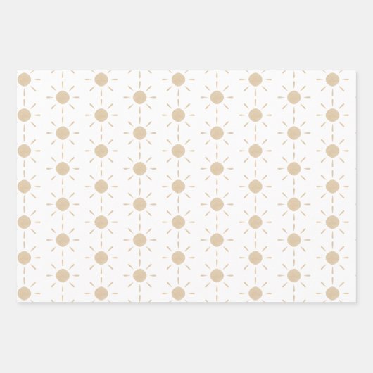 Watercolor Boho Baby Geschenkpapier Set (Vorderseite 2)