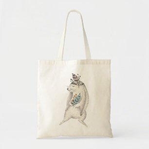 Watercolor Boho Bunny Tragetasche