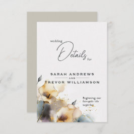 Watercolor Boho Calla Lily Floral Begleitkarte