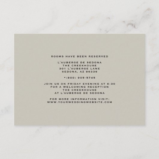 Watercolor Boho Calla Lily Floral Begleitkarte (Rückseite)