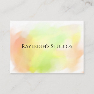 Watercolor Boho Cottage Shabby Chic Business Card Visitenkarte