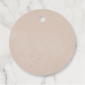 Watercolor Boho Cotton und Eucalyptus Boho Geschenkanhänger (Rückseite)