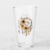 Watercolor Boho Dreamcatcher Glas (Vorderseite)
