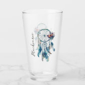 Watercolor Boho Dreamcatcher Glas (Vorderseite)